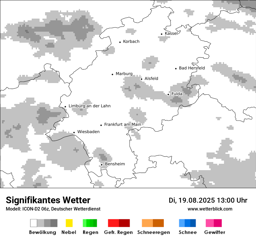 Modellkarten Signifikantes Wetter