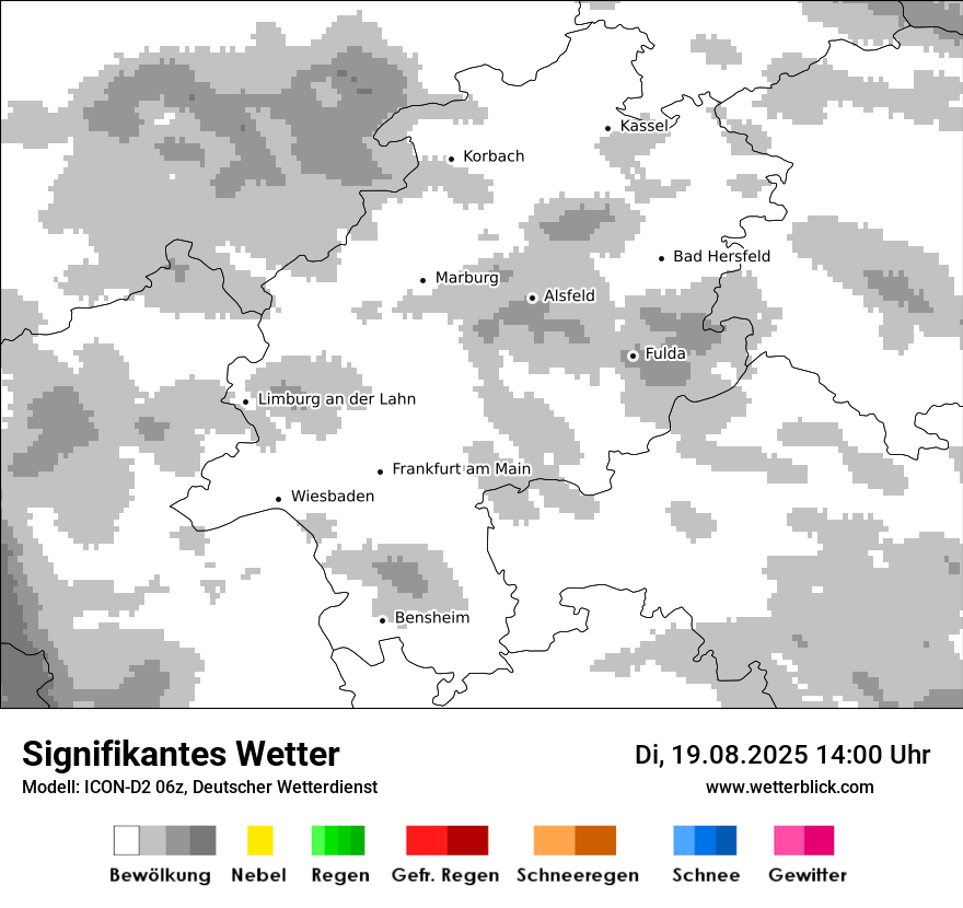 Modellkarten Signifikantes Wetter