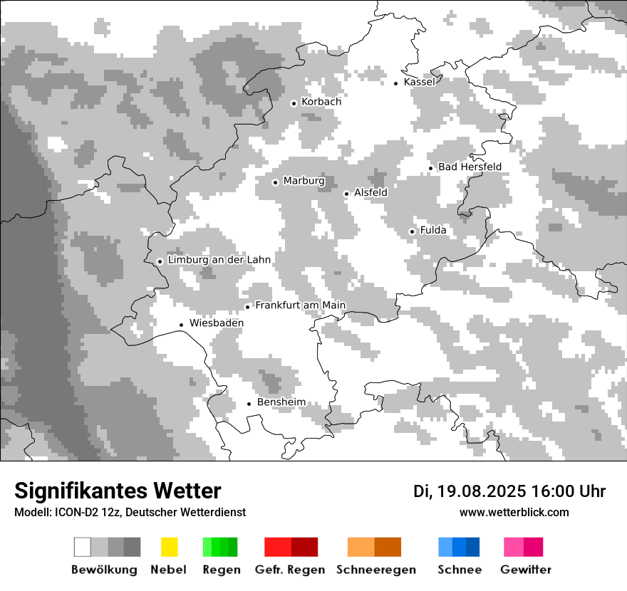 Modellkarten Signifikantes Wetter