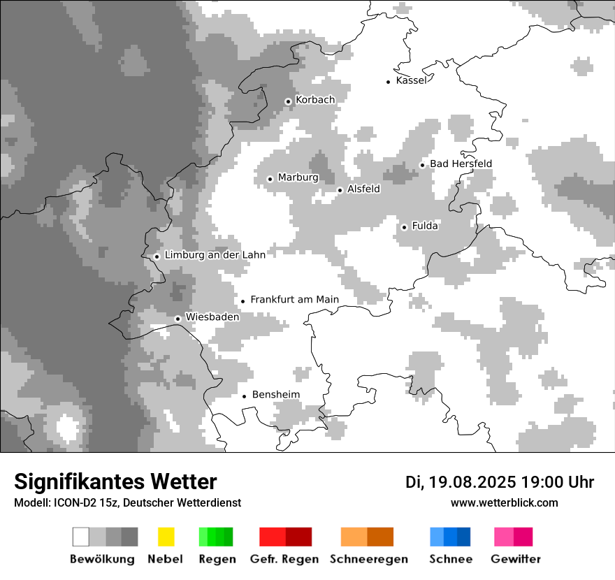 Modellkarten Signifikantes Wetter