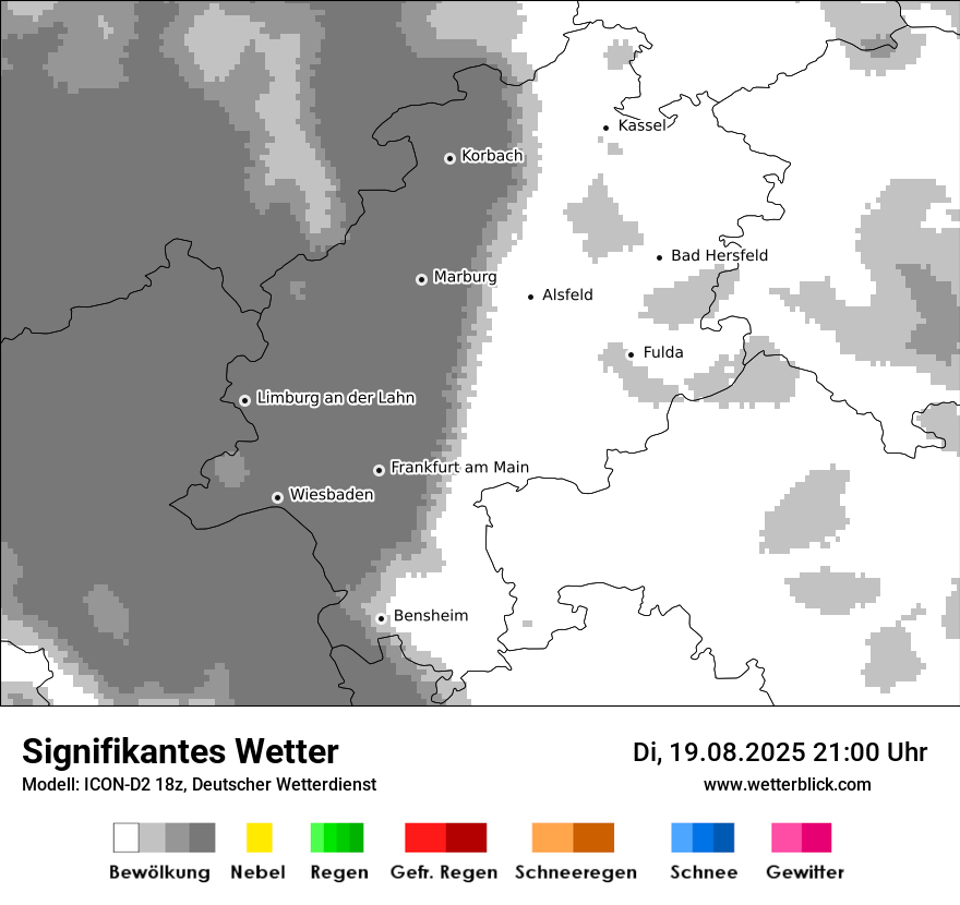Modellkarten Signifikantes Wetter