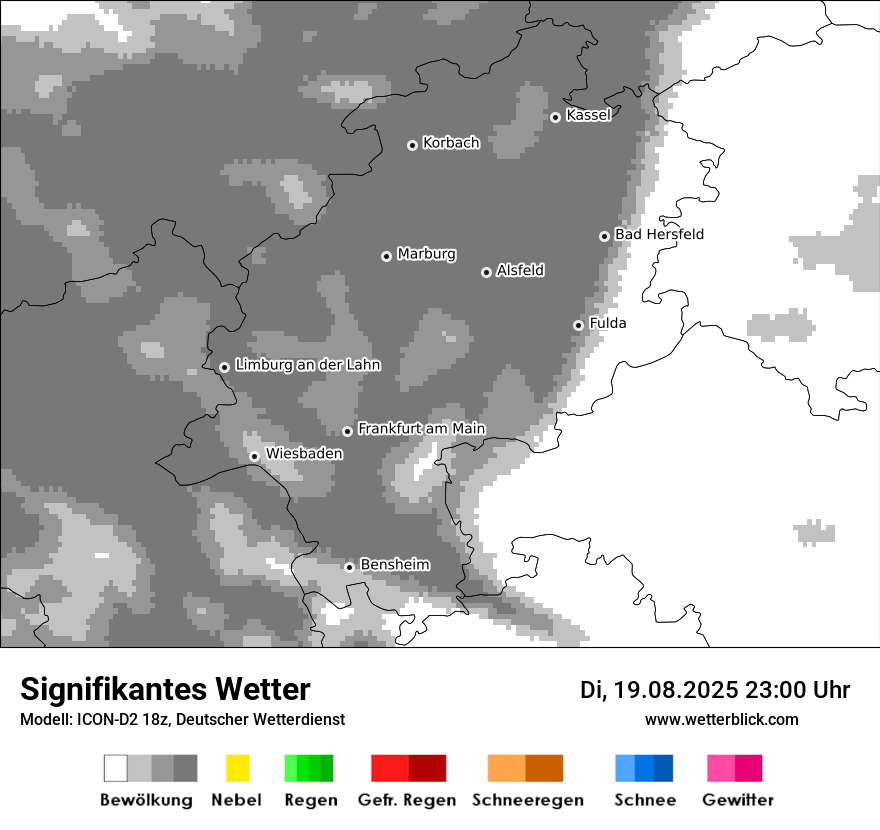 Modellkarten Signifikantes Wetter