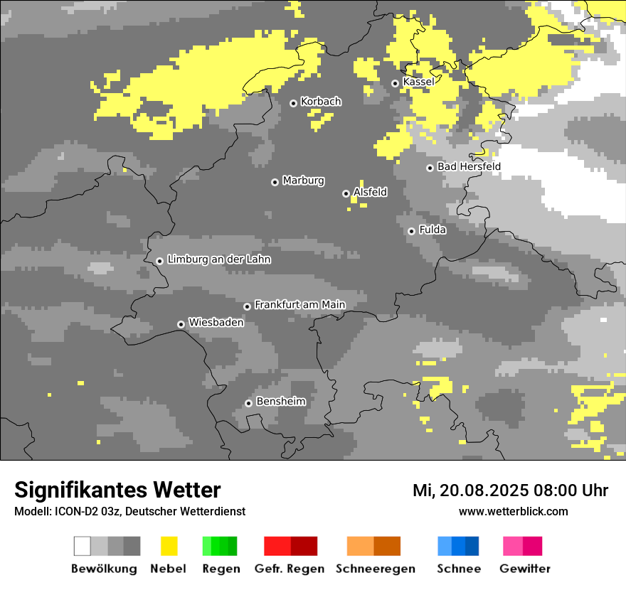 Modellkarten Signifikantes Wetter