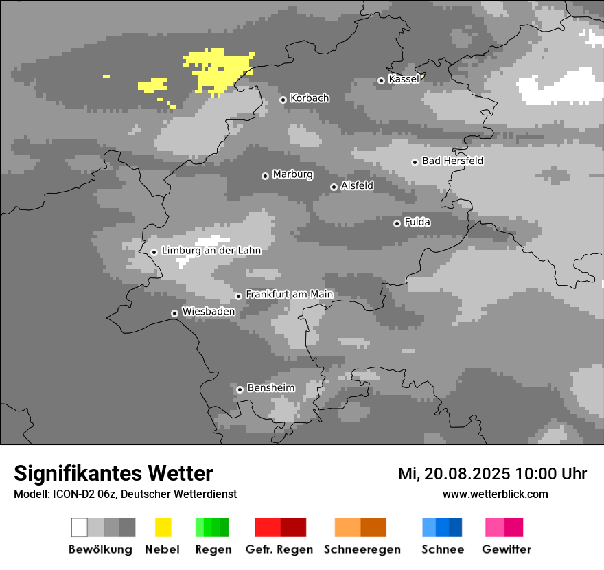 Modellkarten Signifikantes Wetter