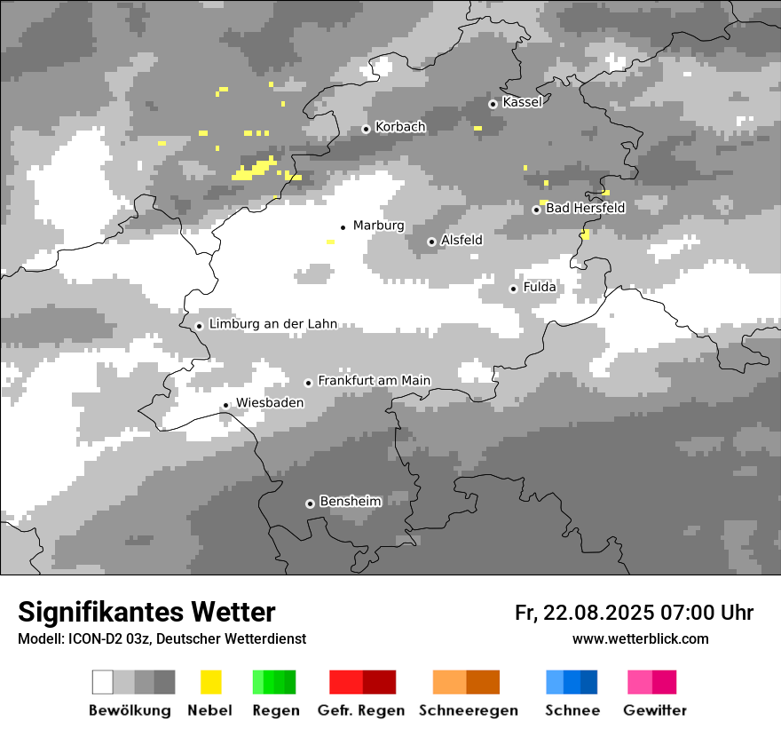 Modellkarten Signifikantes Wetter