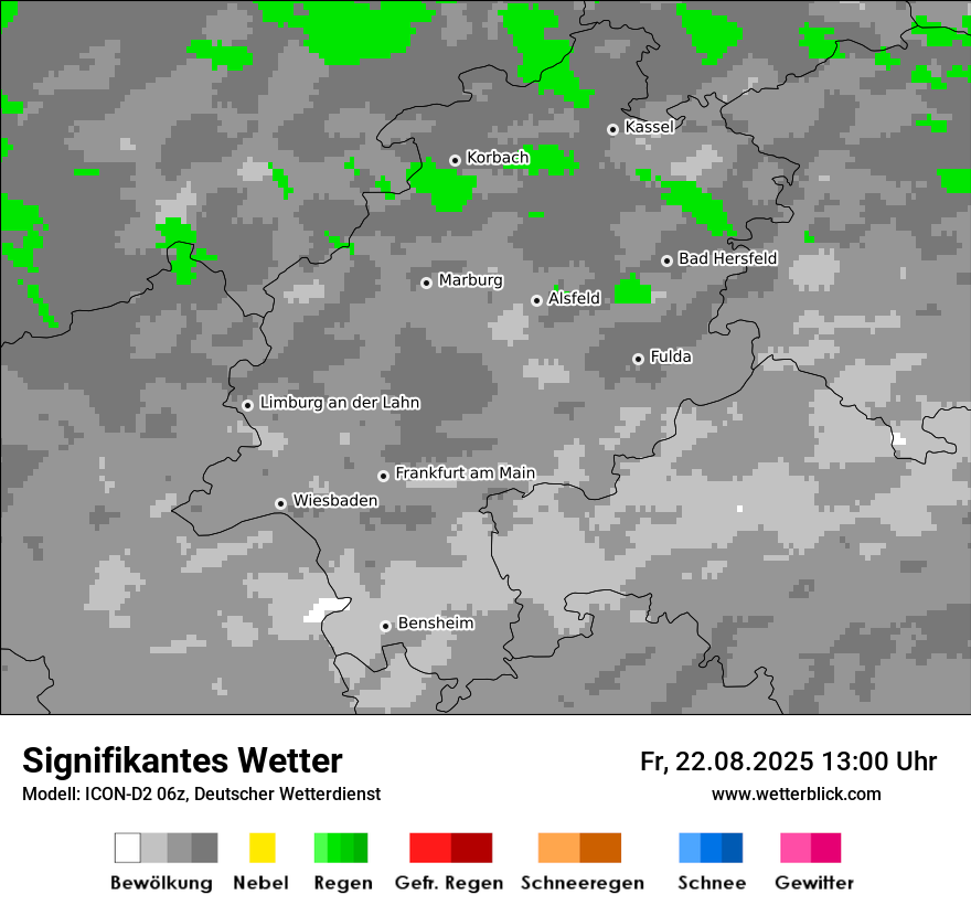 Modellkarten Signifikantes Wetter