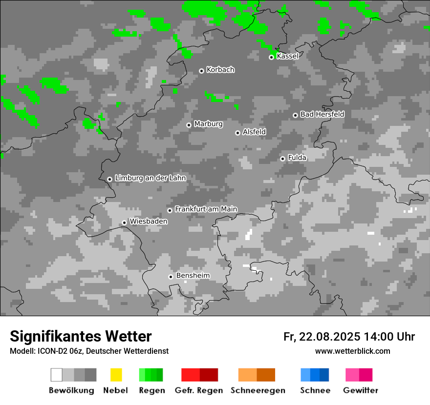 Modellkarten Signifikantes Wetter