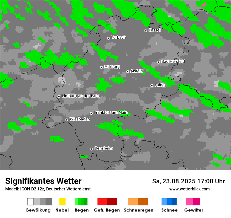 Modellkarten Signifikantes Wetter