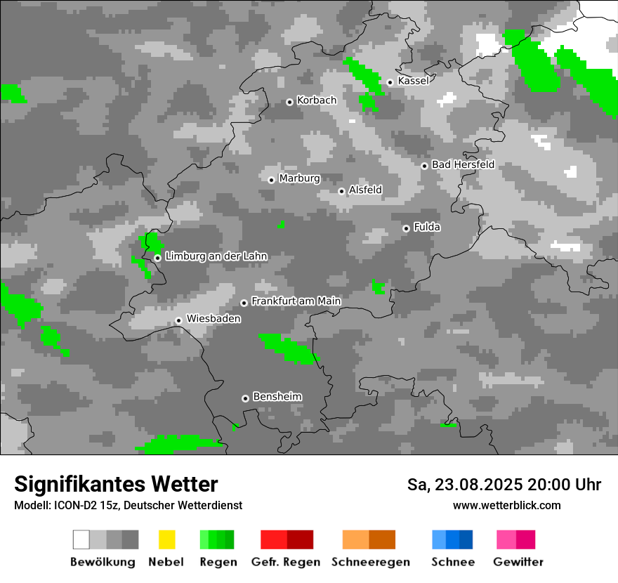 Modellkarten Signifikantes Wetter