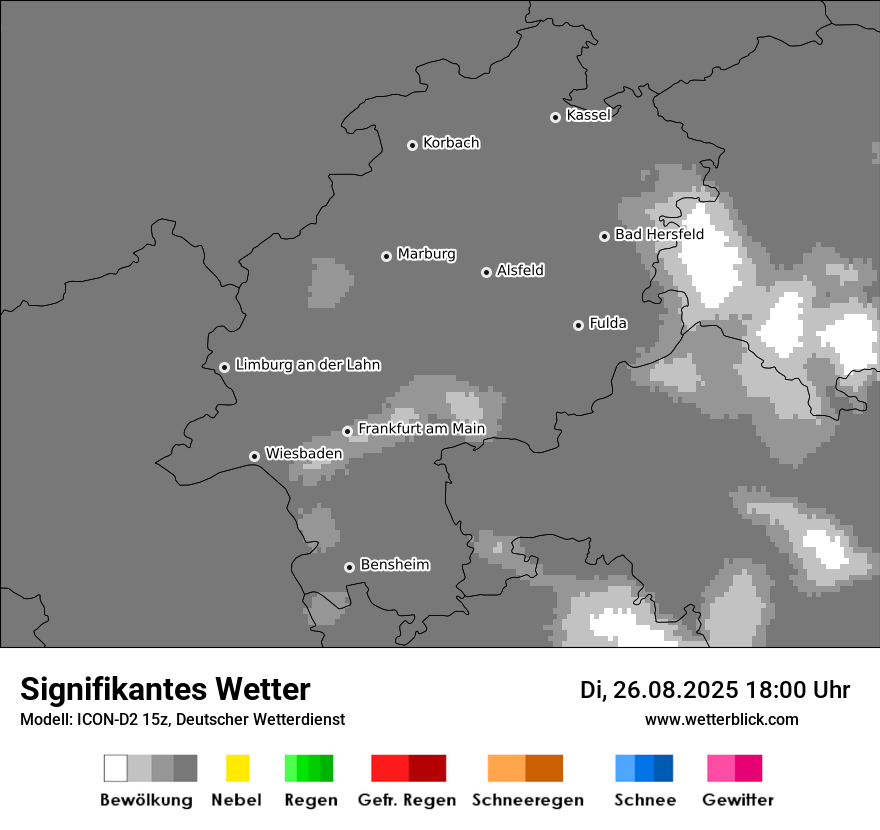 Modellkarten Signifikantes Wetter