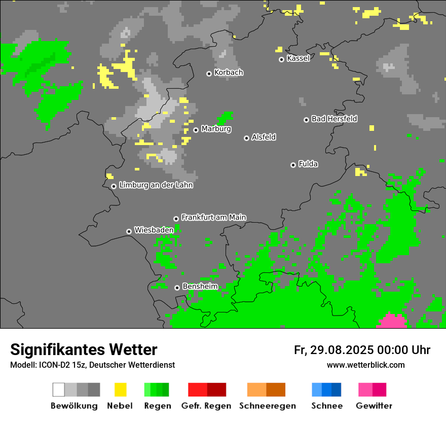Modellkarten Signifikantes Wetter