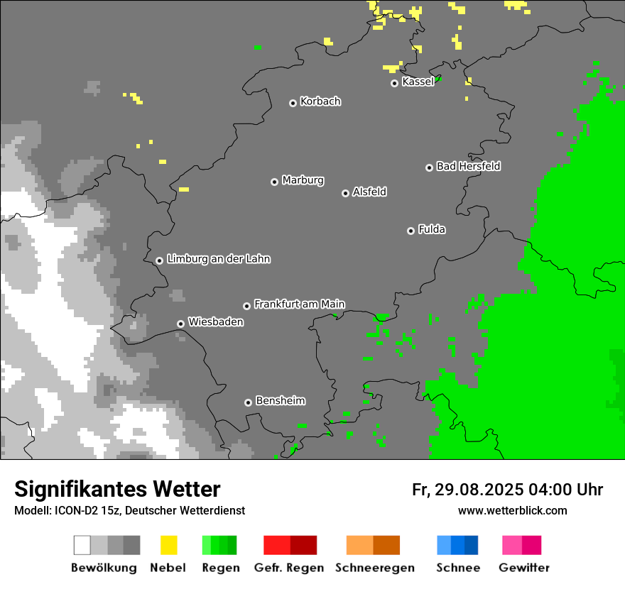 Modellkarten Signifikantes Wetter