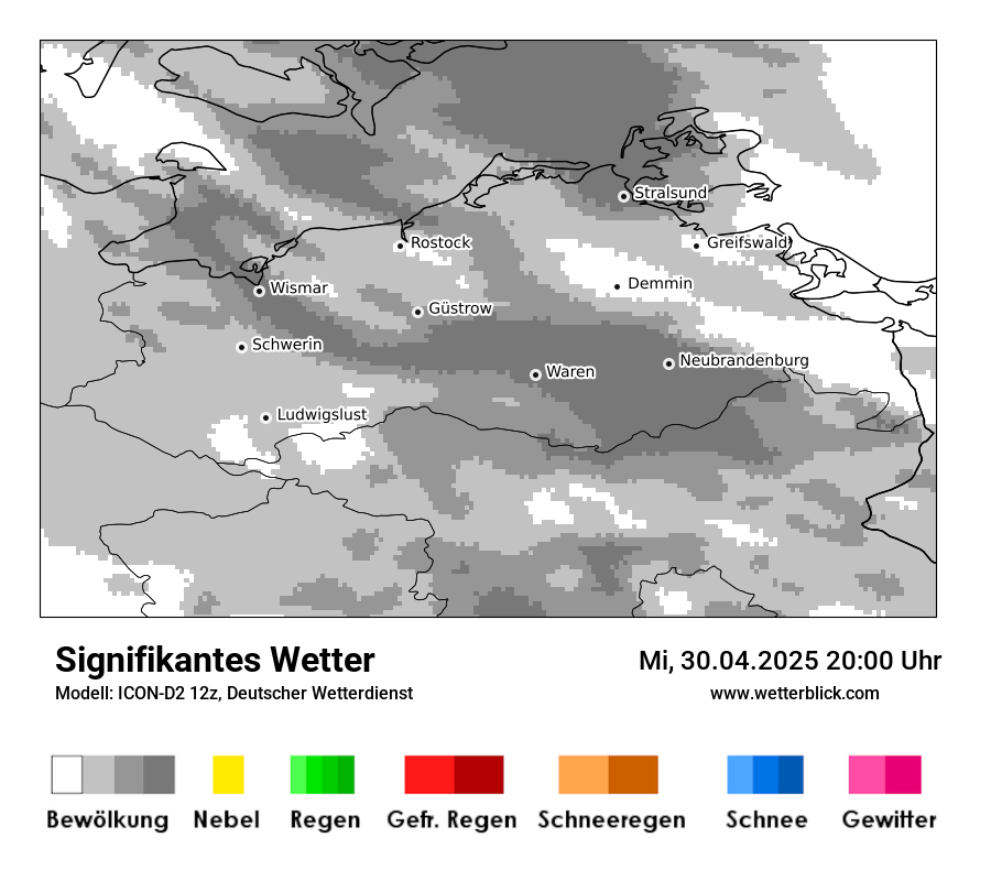 Modellkarten Signifikantes Wetter