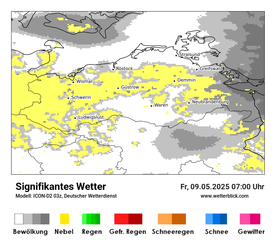 Modellkarten Signifikantes Wetter