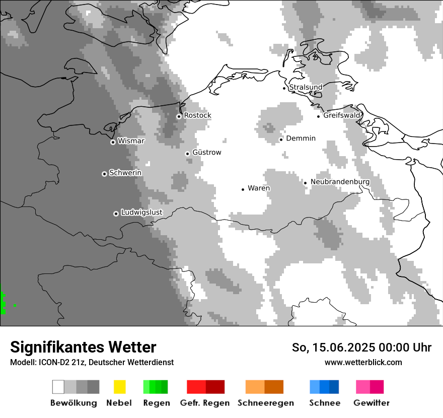 Modellkarten Signifikantes Wetter
