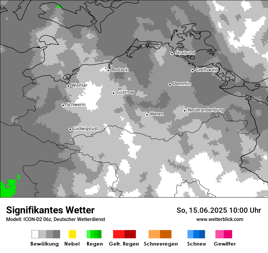 Modellkarten Signifikantes Wetter