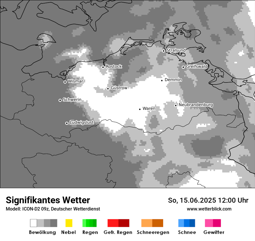 Modellkarten Signifikantes Wetter