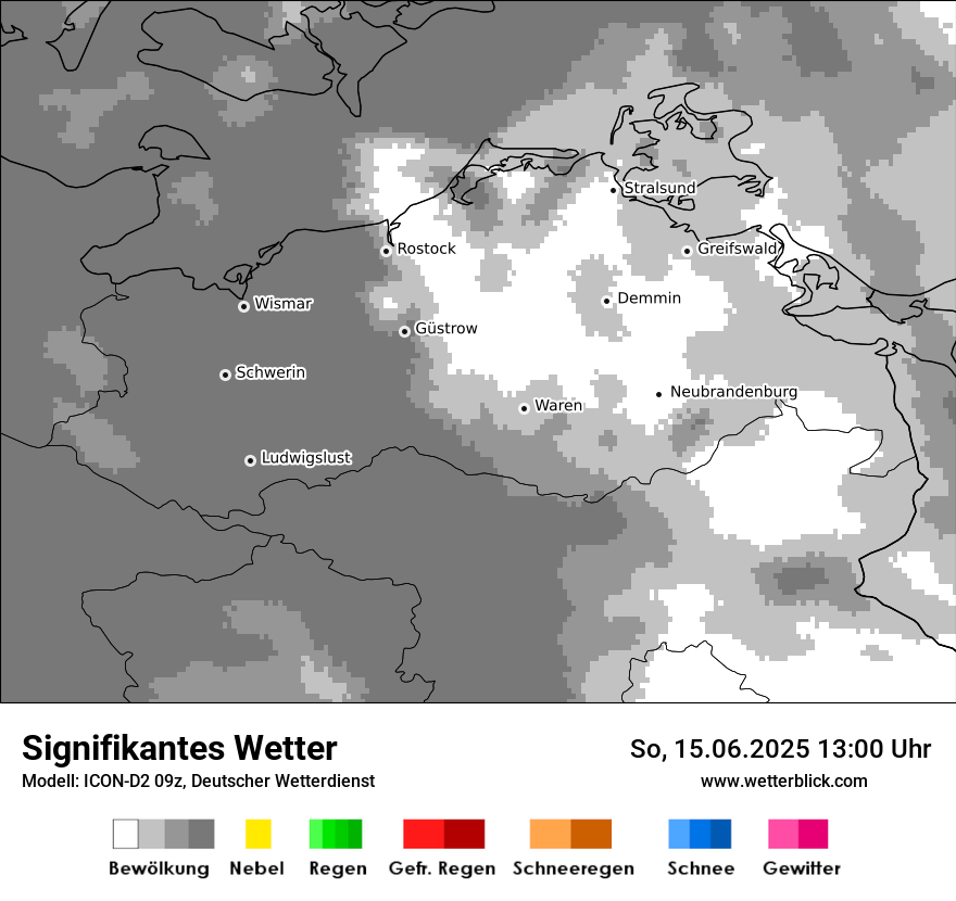 Modellkarten Signifikantes Wetter