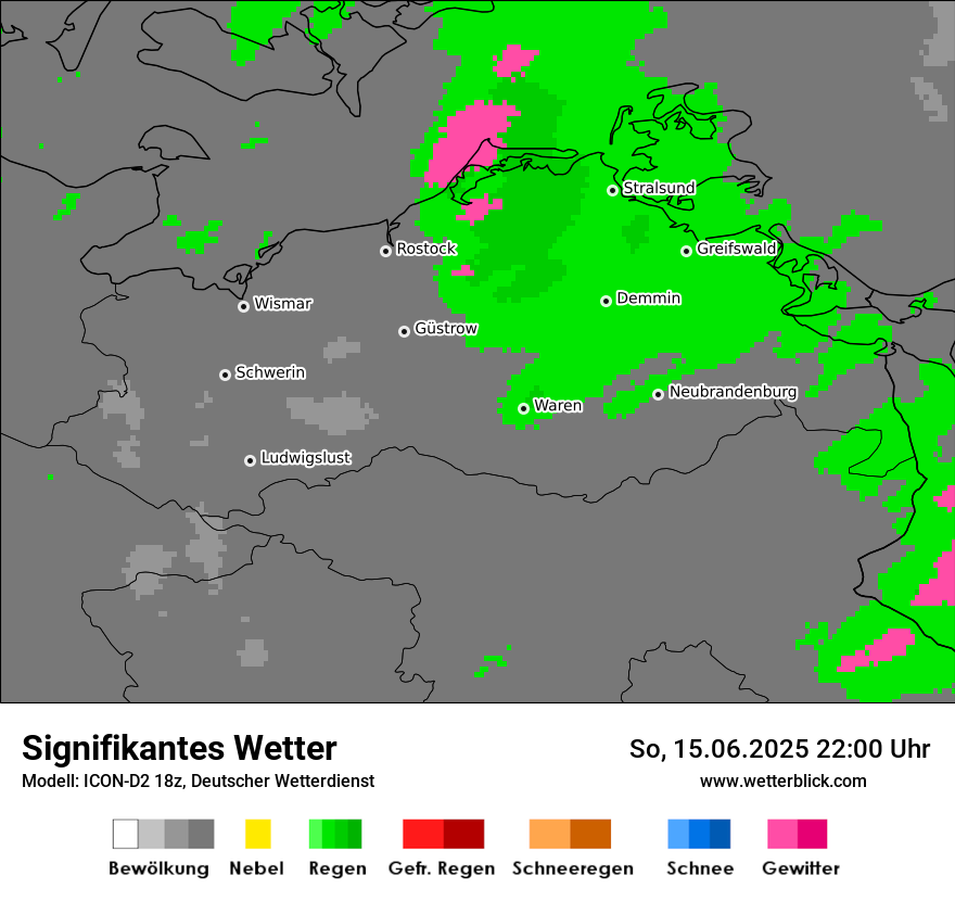 Modellkarten Signifikantes Wetter