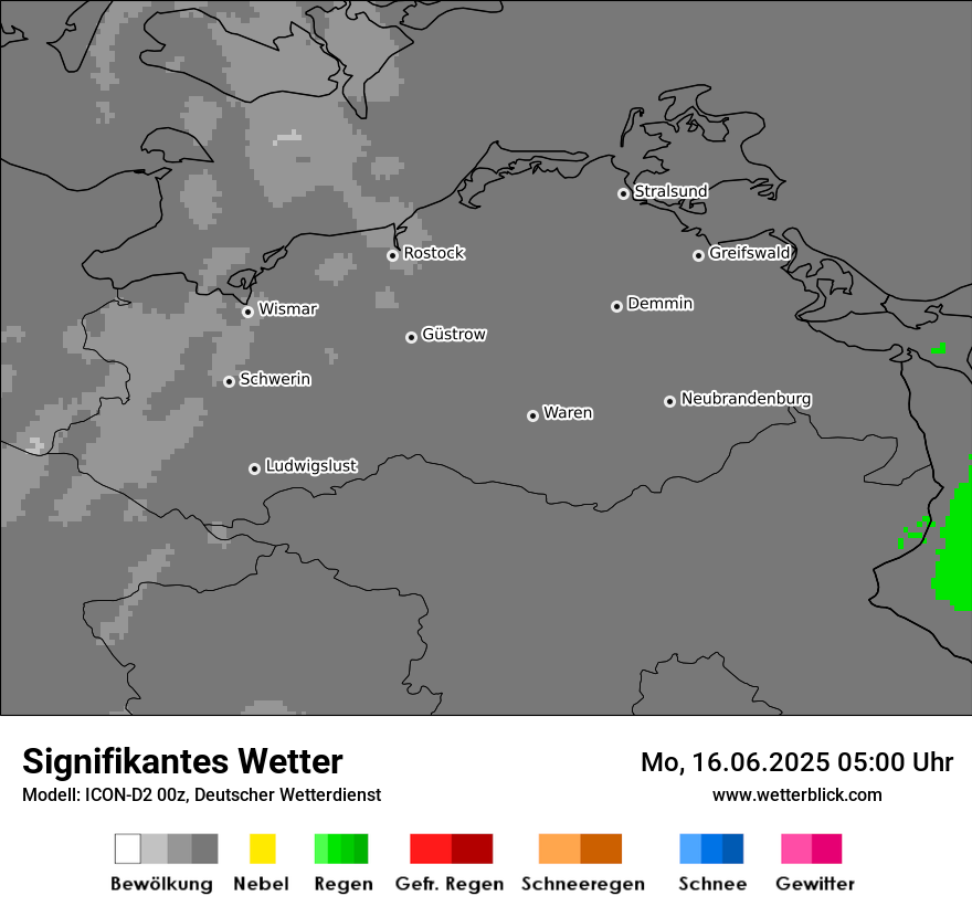 Modellkarten Signifikantes Wetter