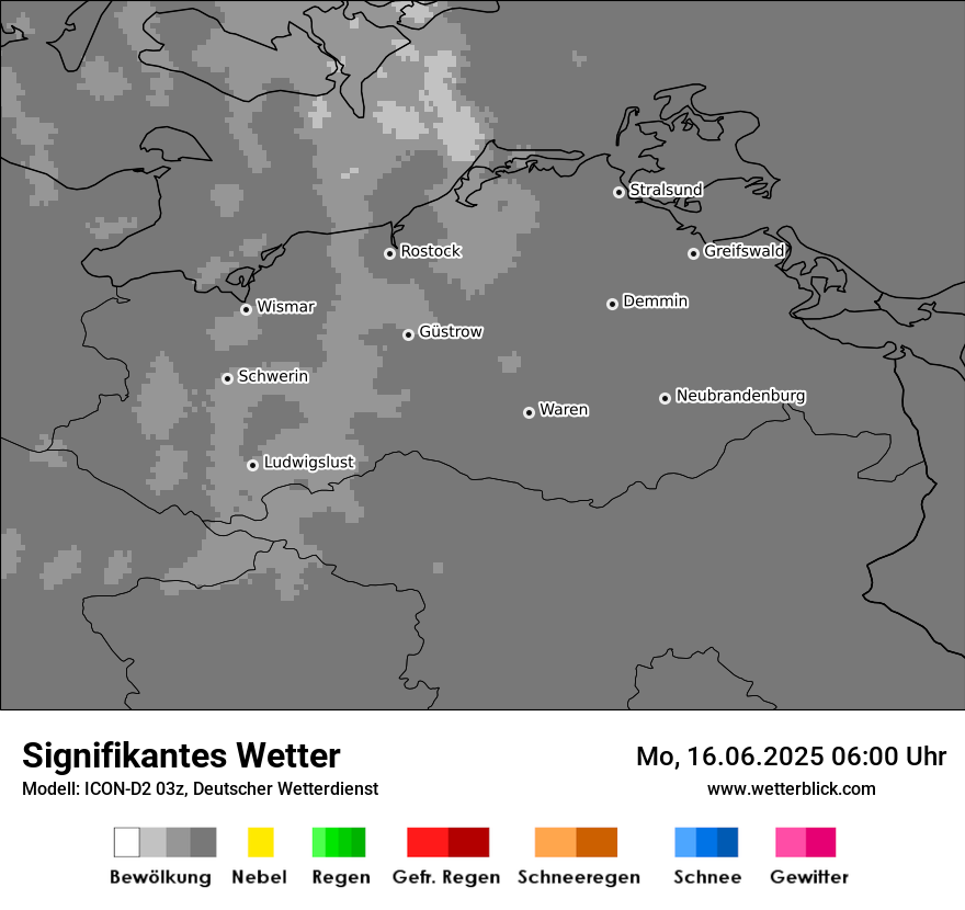 Modellkarten Signifikantes Wetter