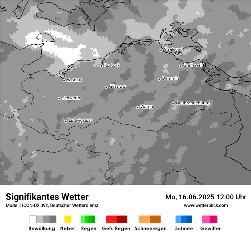 Modellkarten Signifikantes Wetter