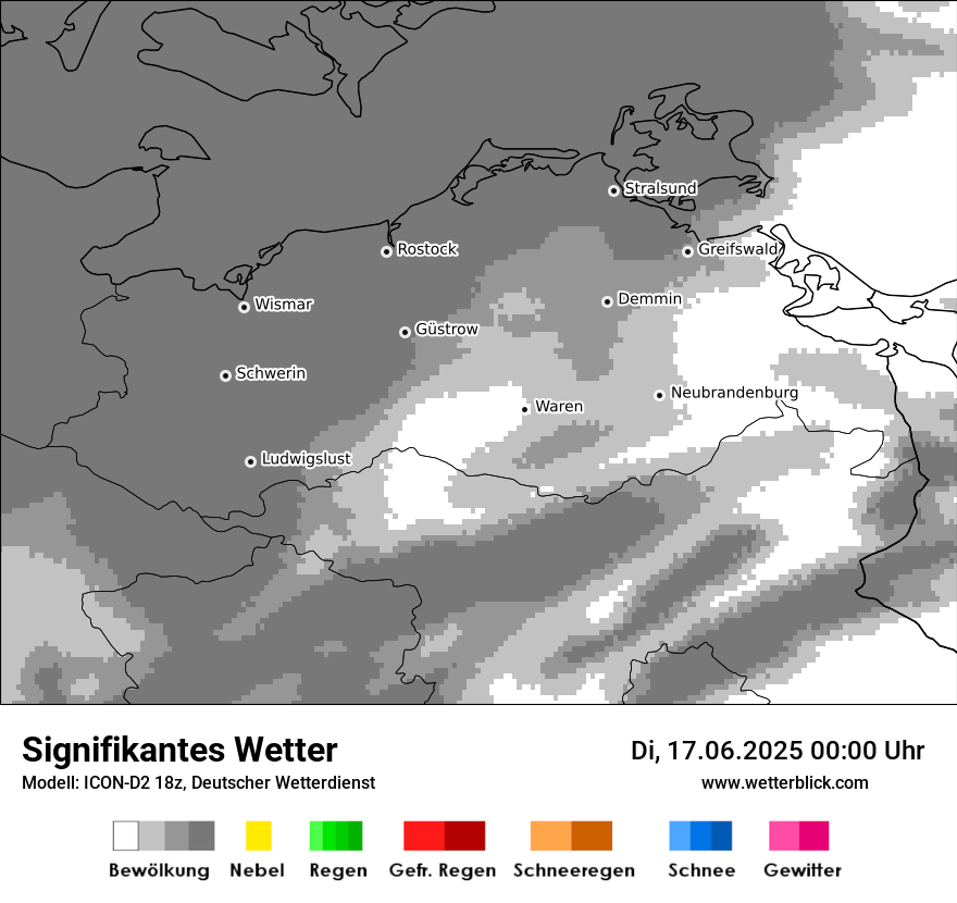 Modellkarten Signifikantes Wetter