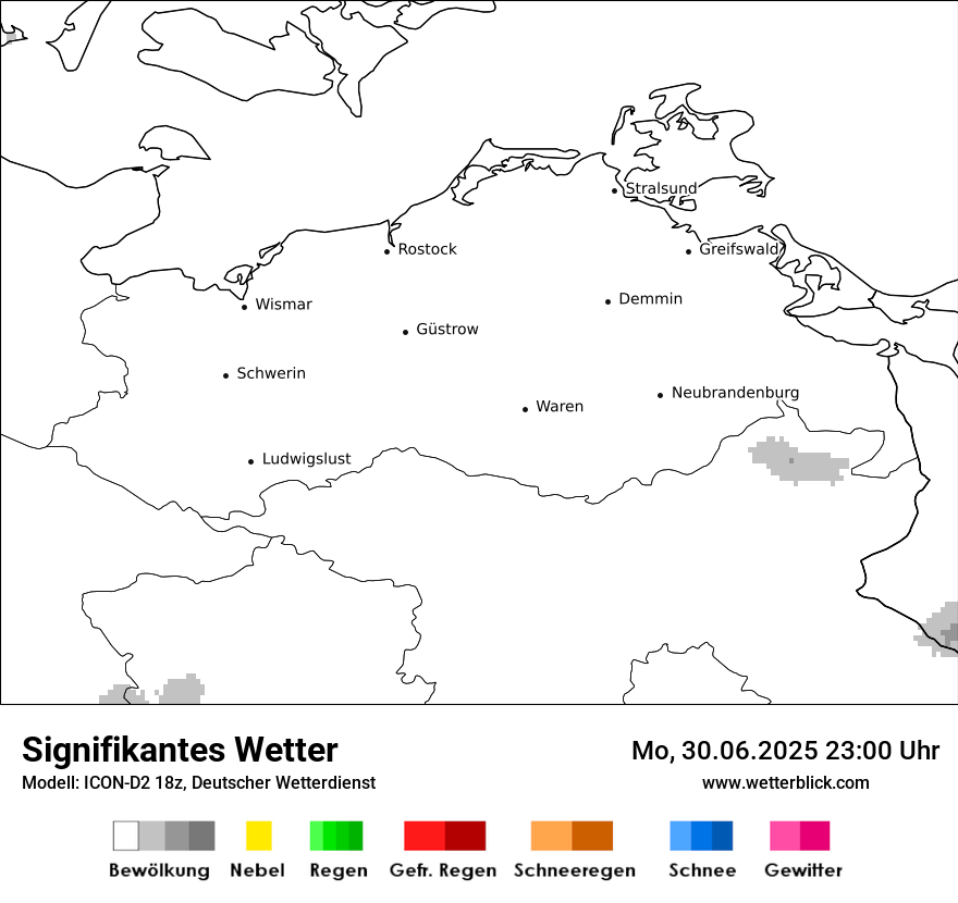 Modellkarten Signifikantes Wetter
