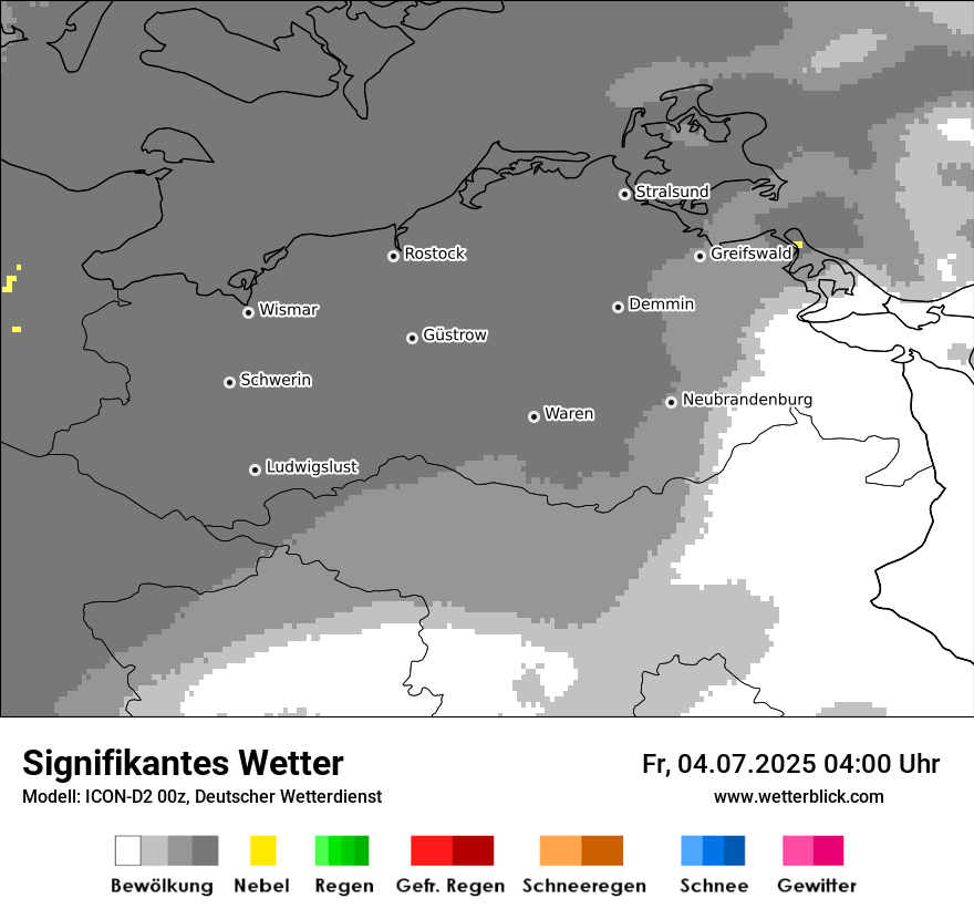 Modellkarten Signifikantes Wetter