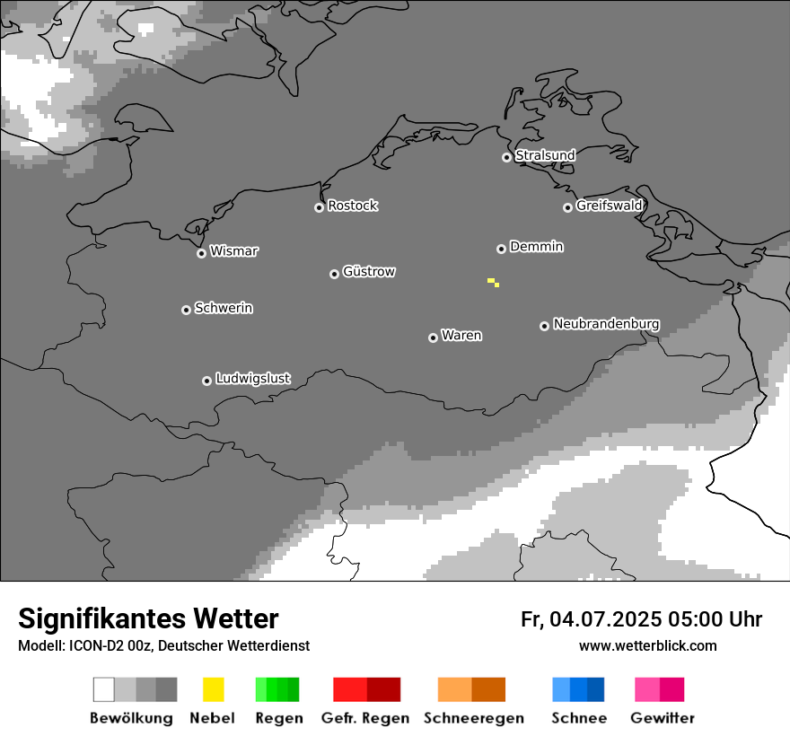 Modellkarten Signifikantes Wetter