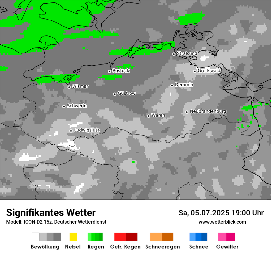 Modellkarten Signifikantes Wetter