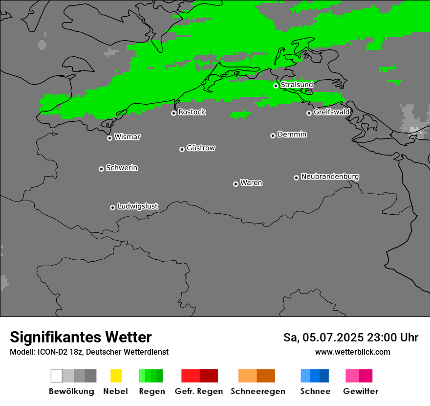 Modellkarten Signifikantes Wetter
