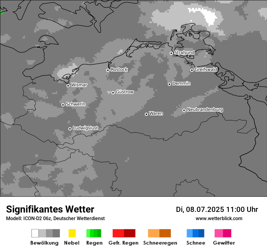 Modellkarten Signifikantes Wetter