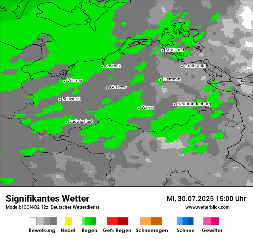 Modellkarten Signifikantes Wetter