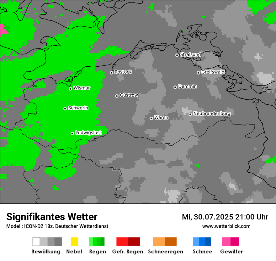 Modellkarten Signifikantes Wetter