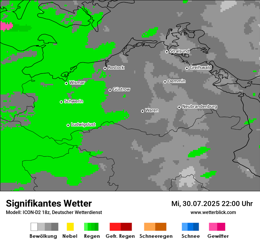 Modellkarten Signifikantes Wetter