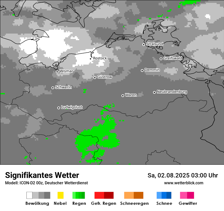 Modellkarten Signifikantes Wetter