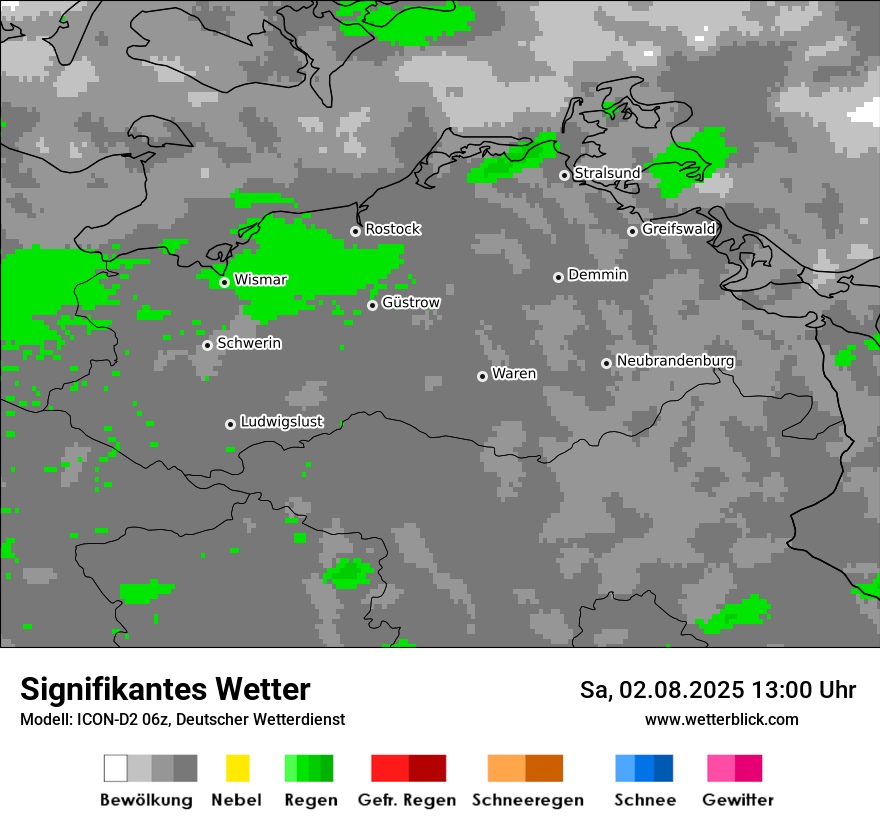Modellkarten Signifikantes Wetter