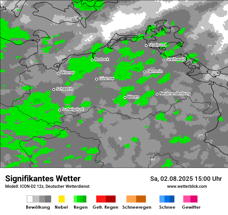 Modellkarten Signifikantes Wetter