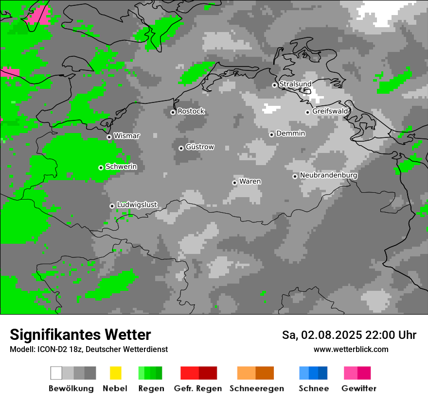 Modellkarten Signifikantes Wetter