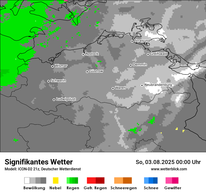 Modellkarten Signifikantes Wetter