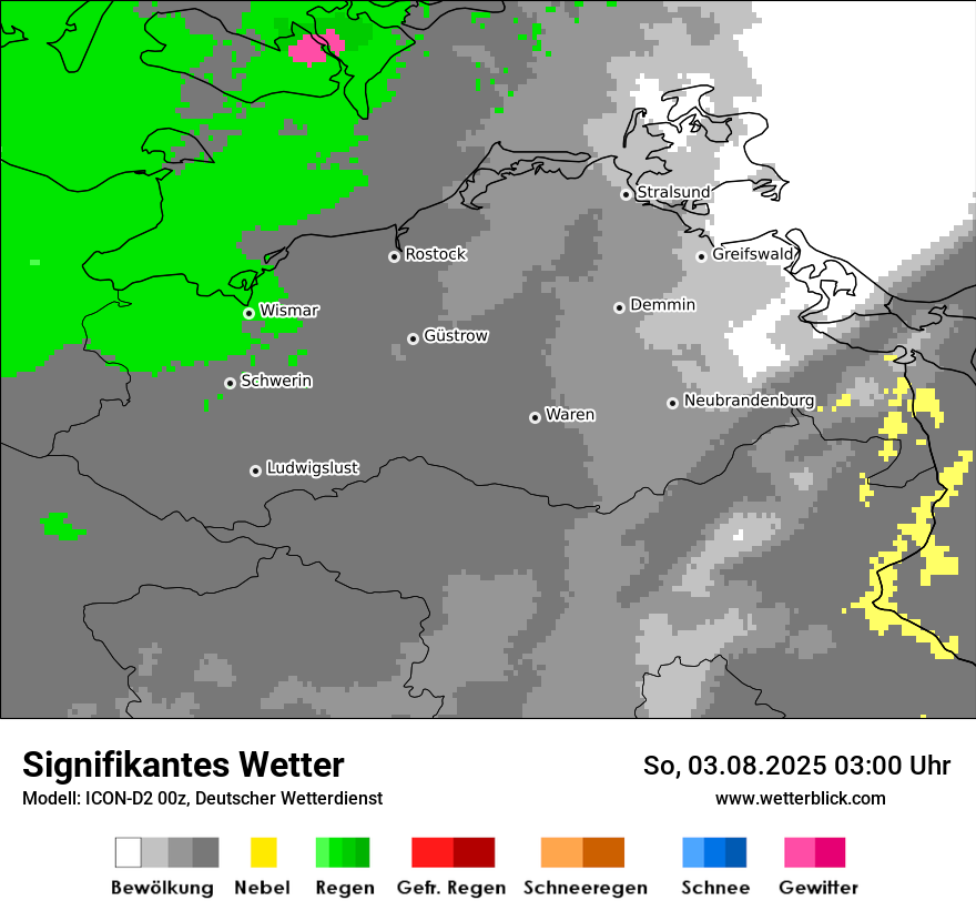 Modellkarten Signifikantes Wetter