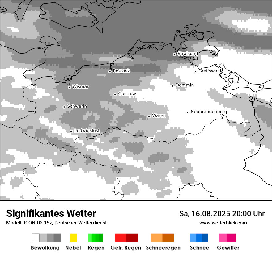 Modellkarten Signifikantes Wetter