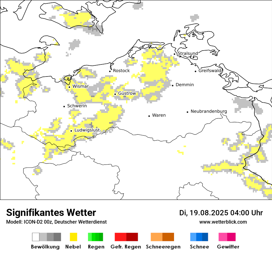 Modellkarten Signifikantes Wetter