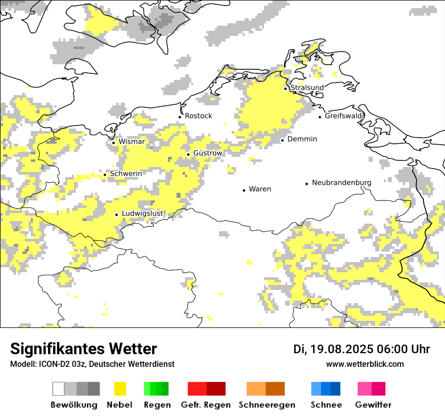 Modellkarten Signifikantes Wetter