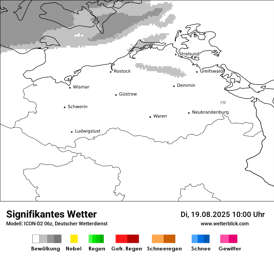 Modellkarten Signifikantes Wetter