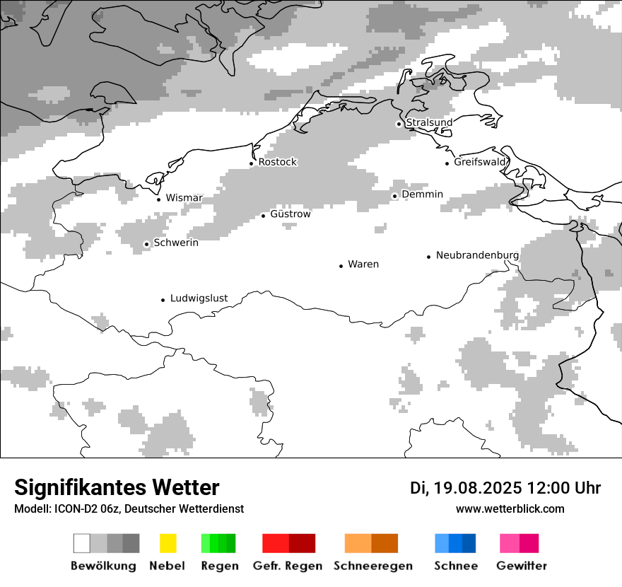 Modellkarten Signifikantes Wetter