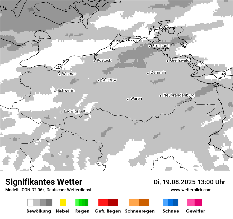 Modellkarten Signifikantes Wetter