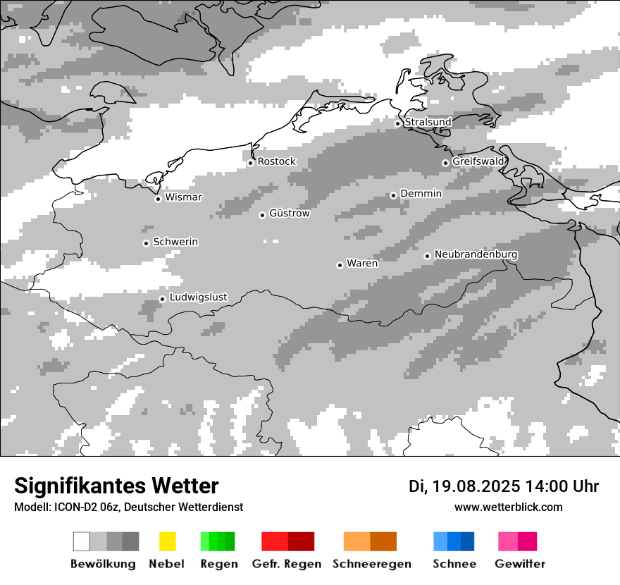 Modellkarten Signifikantes Wetter