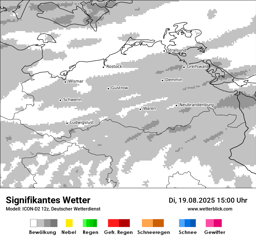Modellkarten Signifikantes Wetter